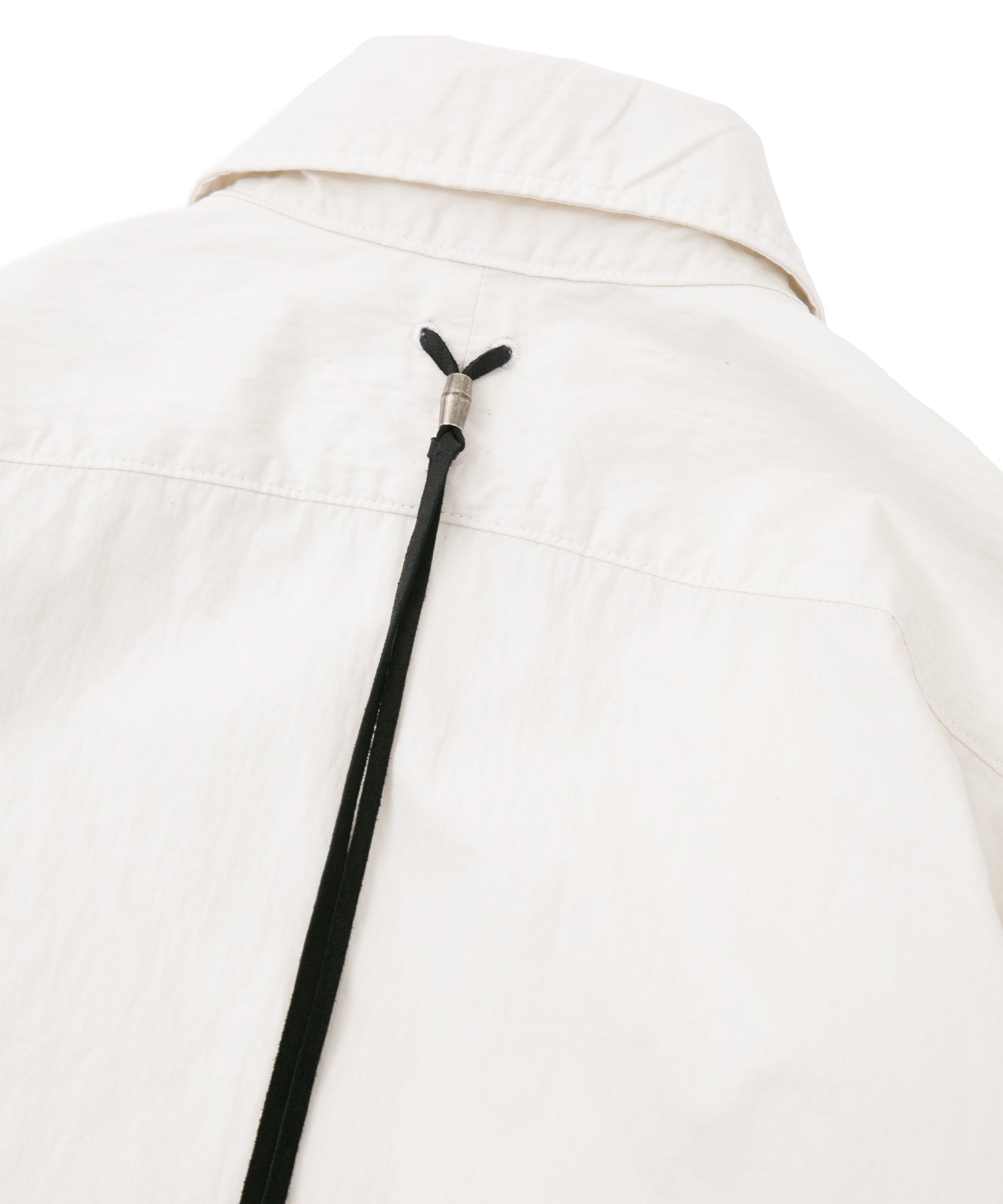 Load image into Gallery viewer, Washer Dyed Cotton & Nylon Weather Cloth Shirts - WHITE