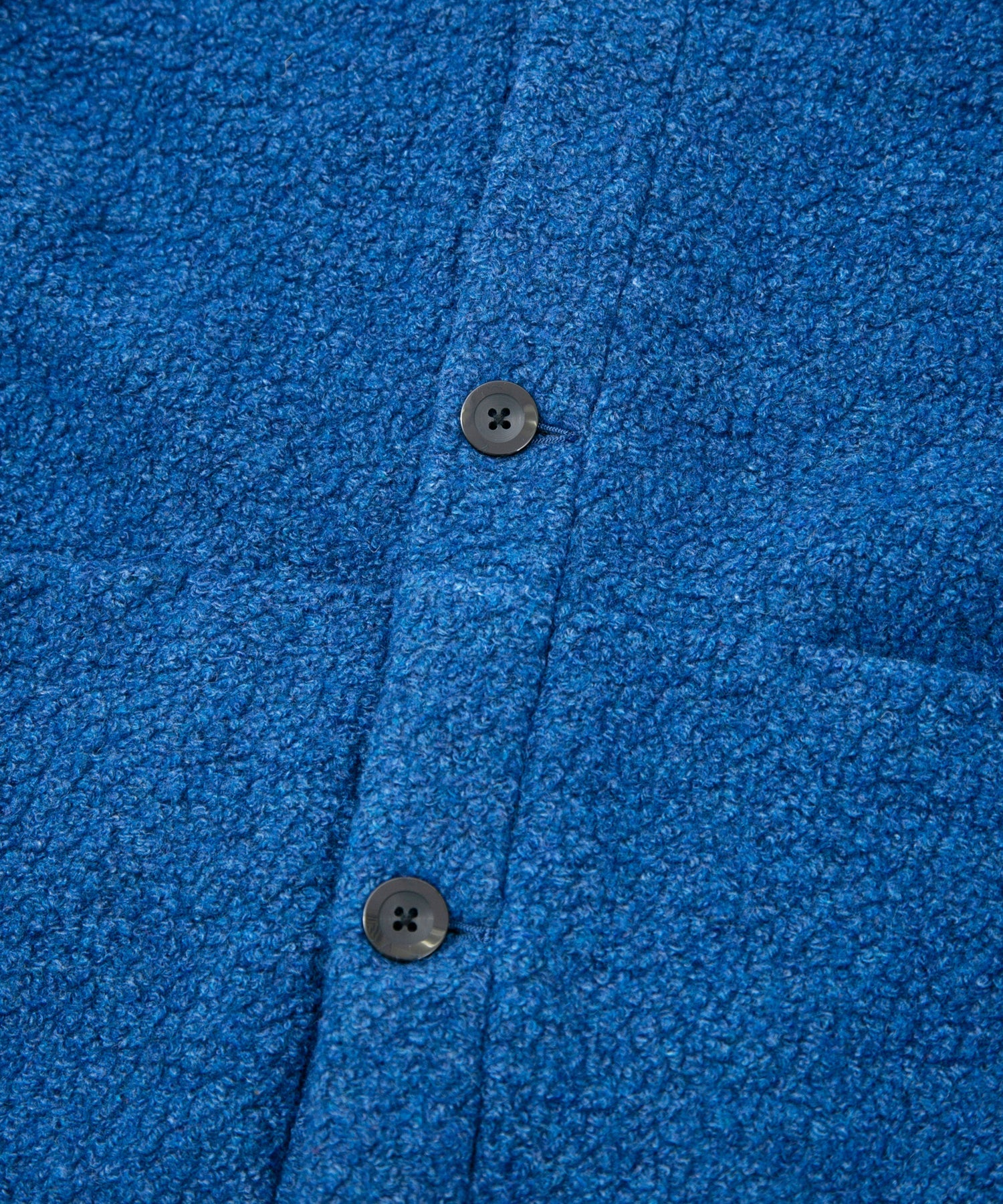 Load image into Gallery viewer, Recycled Wool Teddy Fleece Long Cardigan - BLUE
