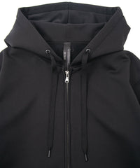 Load image into Gallery viewer, Fleece Lined CORDURA Jersey Zipup Hoodie - BLACK