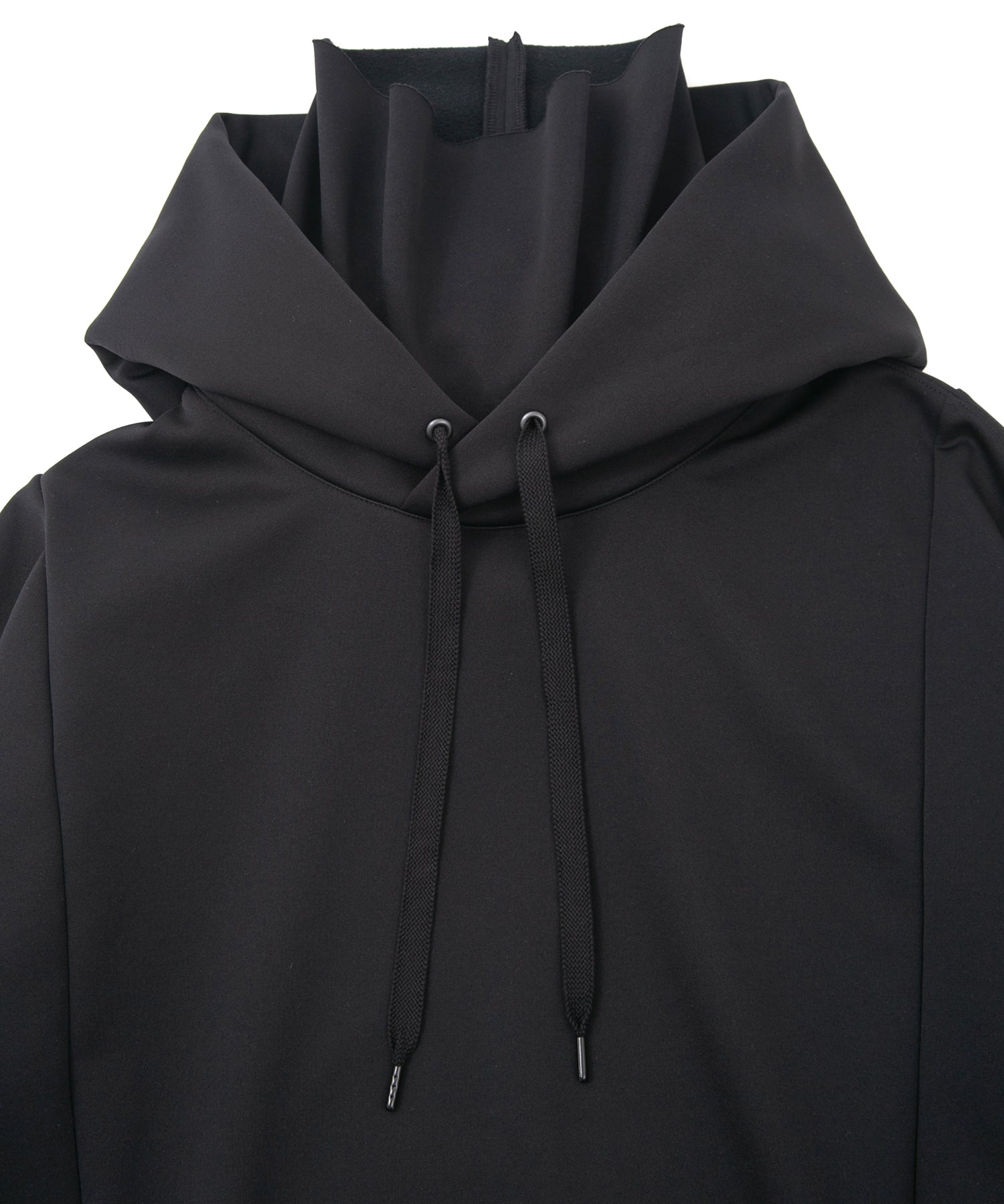 Load image into Gallery viewer, Fleece Lined CORDURA Jersey Hight Neck Hoodie - BLACK