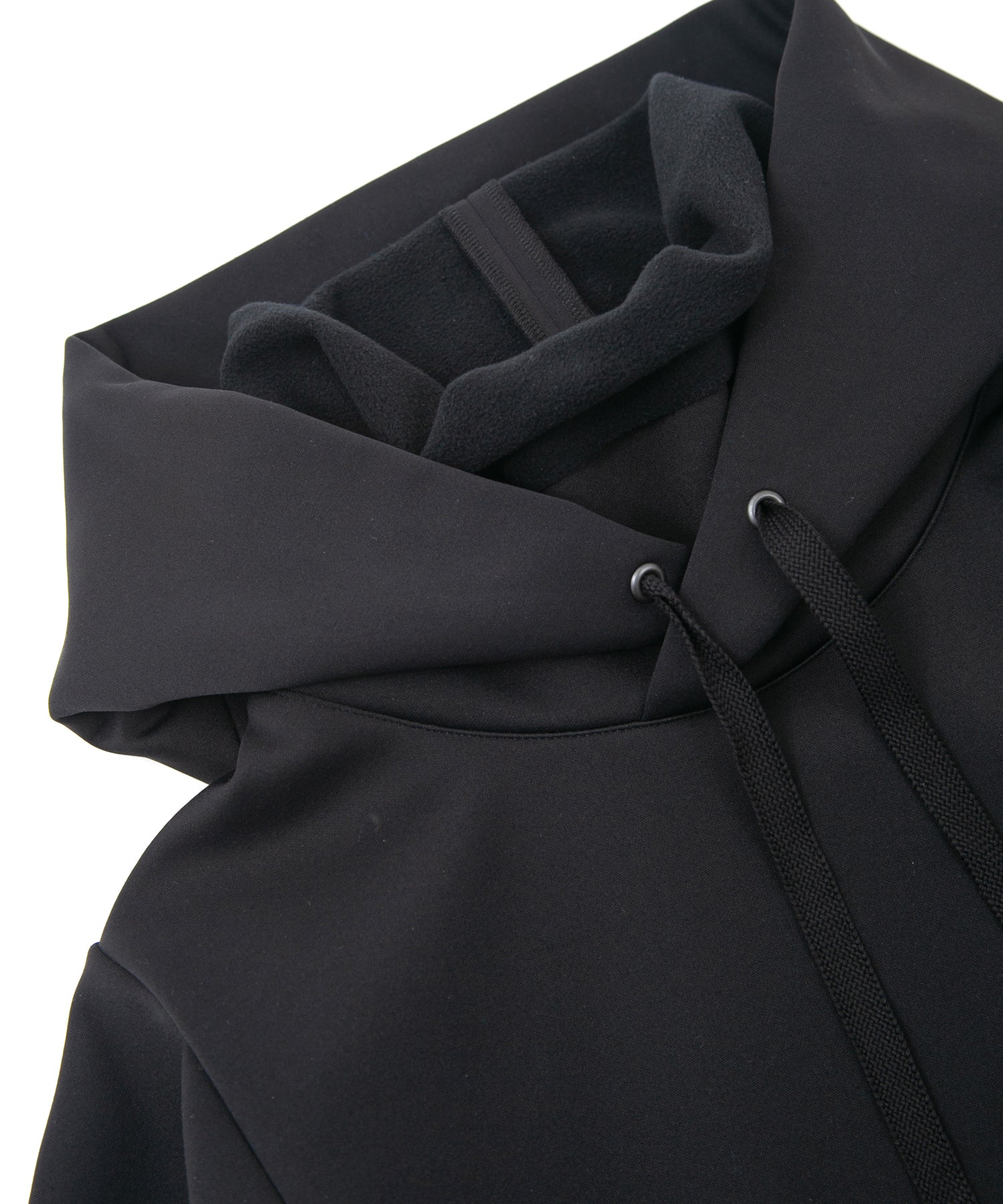 Load image into Gallery viewer, Fleece Lined CORDURA Jersey Hight Neck Hoodie - BLACK