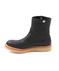 Load image into Gallery viewer, Pit Vegetable Full Tanned Shrank Horse hide Backzip Boots - BLACK