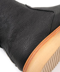 Load image into Gallery viewer, Pit Vegetable Full Tanned Shrank Horse hide Backzip Boots - BLACK