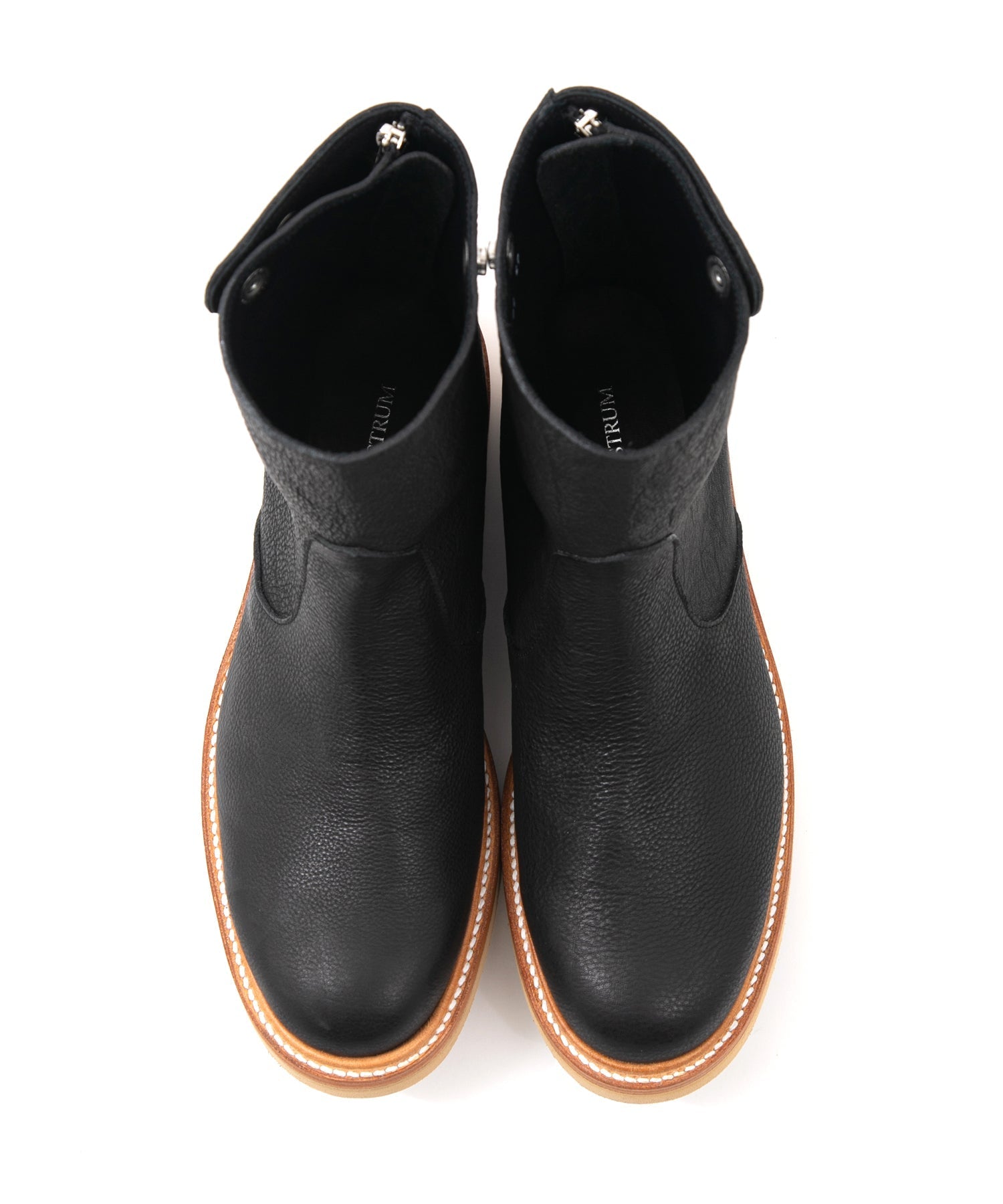 Load image into Gallery viewer, Pit Vegetable Full Tanned Shrank Horse hide Backzip Boots - BLACK