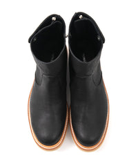 Load image into Gallery viewer, Pit Vegetable Full Tanned Shrank Horse hide Backzip Boots - BLACK