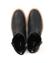 Load image into Gallery viewer, Pit Vegetable Full Tanned Shrank Horse hide Backzip Boots - BLACK