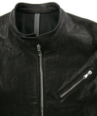 Load image into Gallery viewer, Pit Vegetable Full Tanned Shrank Horsehide SLATER Single Riders Jacket - BLACK