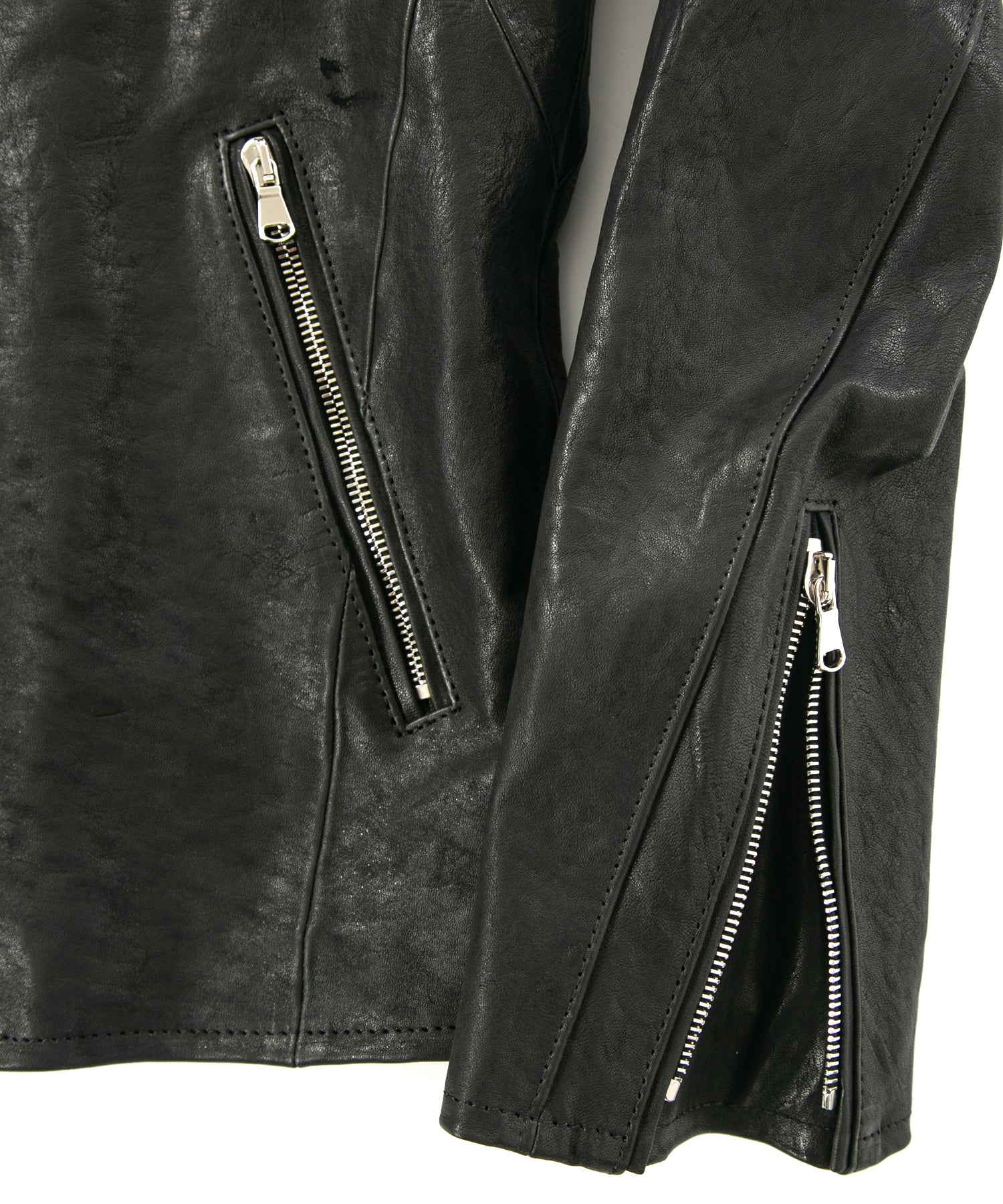 Load image into Gallery viewer, Pit Vegetable Full Tanned Shrank Horsehide SLATER Single Riders Jacket - BLACK