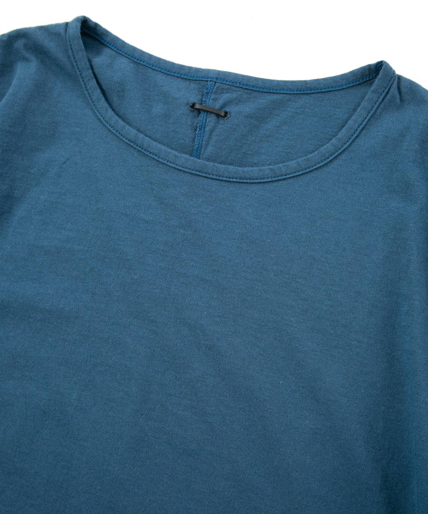 Load image into Gallery viewer, Natural Soft Cotton Plain Stitches Crew Neck T-shirt - GRAY BLUE