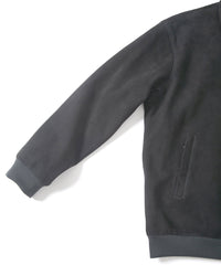 Load image into Gallery viewer, Suede Sheepskin DUKE Ribbed Blouson - BLACK