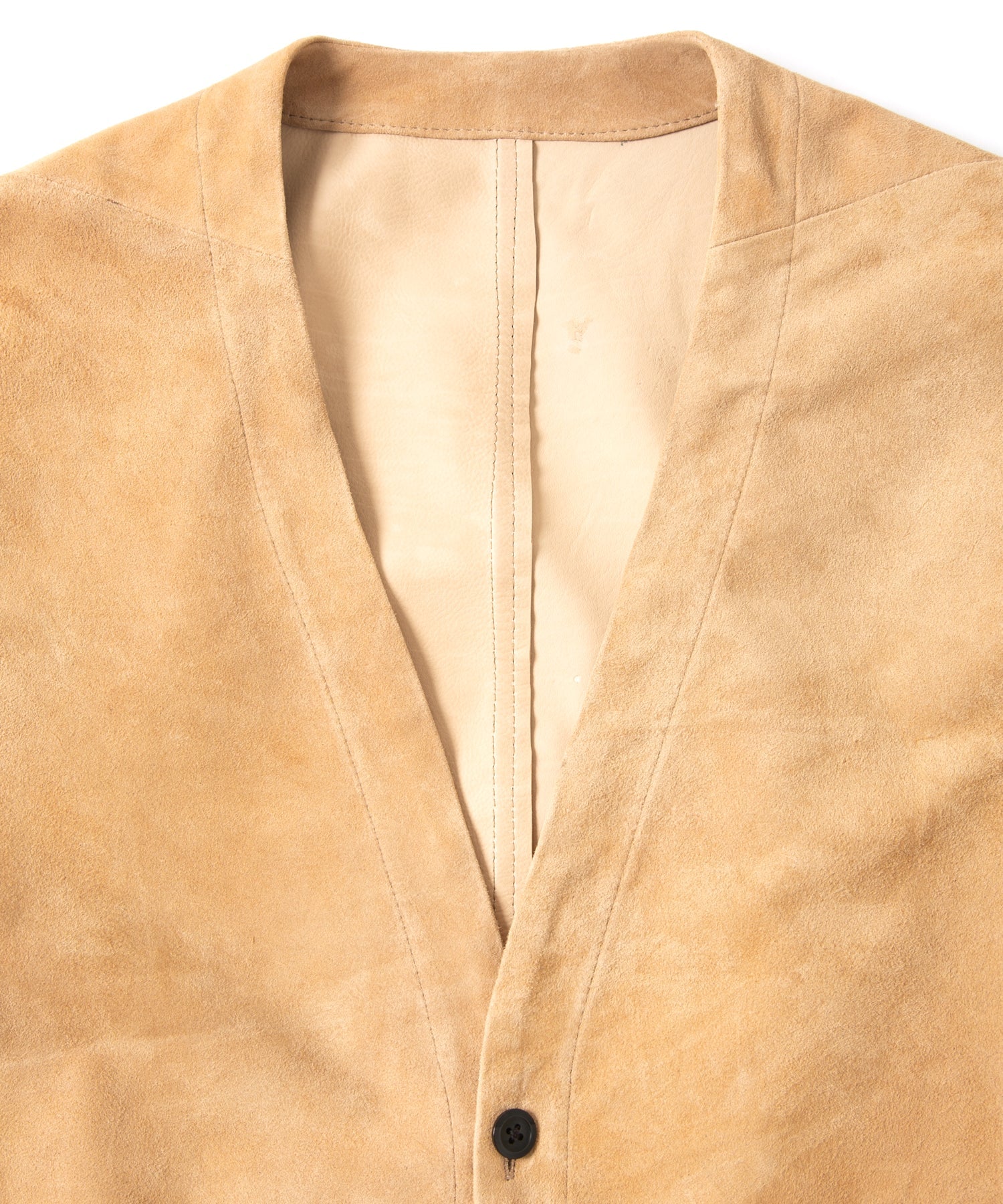 Load image into Gallery viewer, Calf Suede Long ALTERNA Cardigan - BEIGE