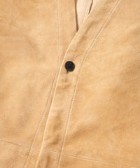Load image into Gallery viewer, Calf Suede Long ALTERNA Cardigan - BEIGE