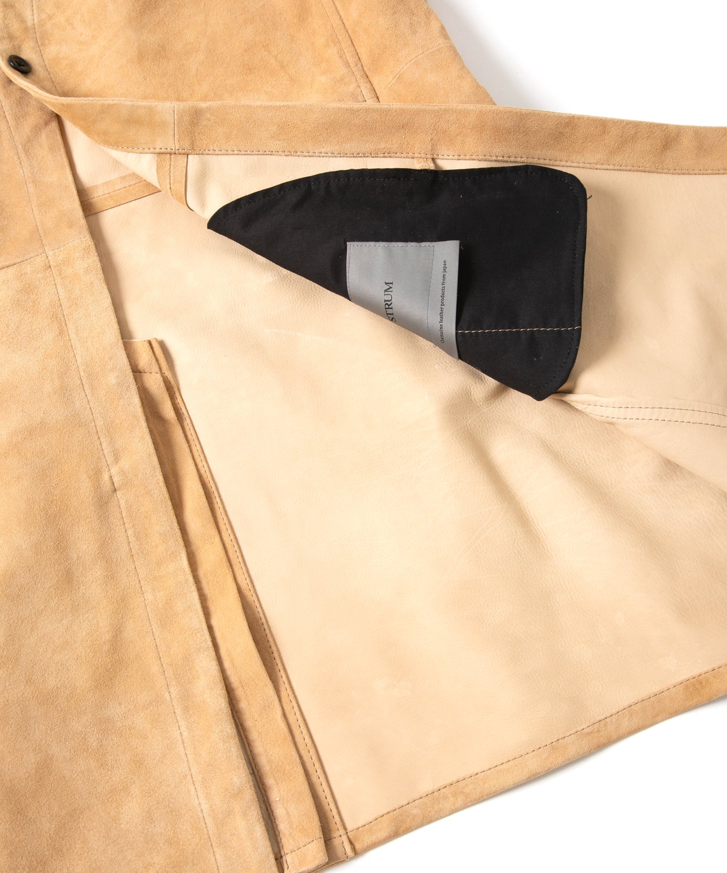 Load image into Gallery viewer, Calf Suede Long ALTERNA Cardigan - BEIGE