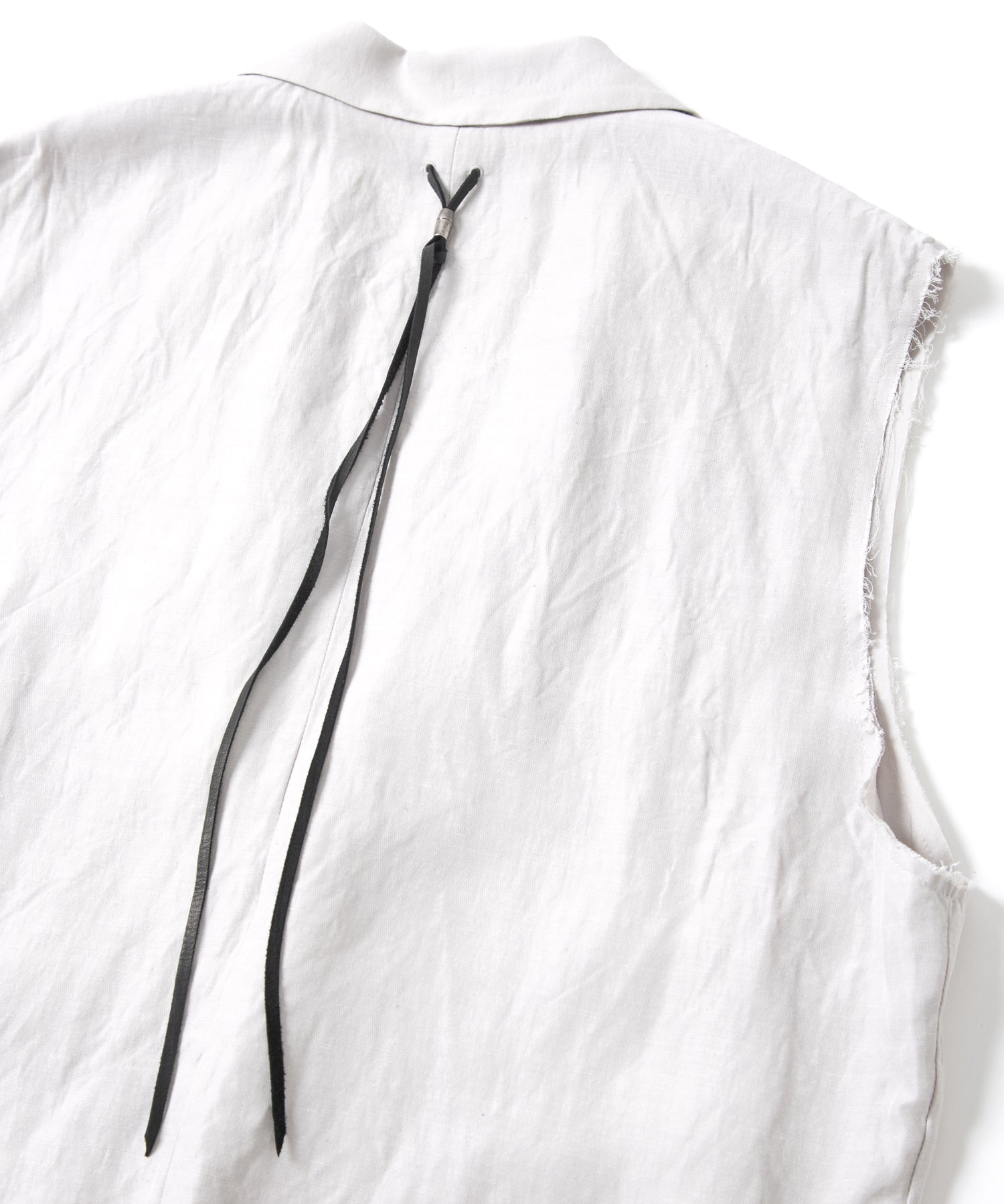 Load image into Gallery viewer, Washer Dyed Rayon&Linen Cloth Tailored Vest - ASH