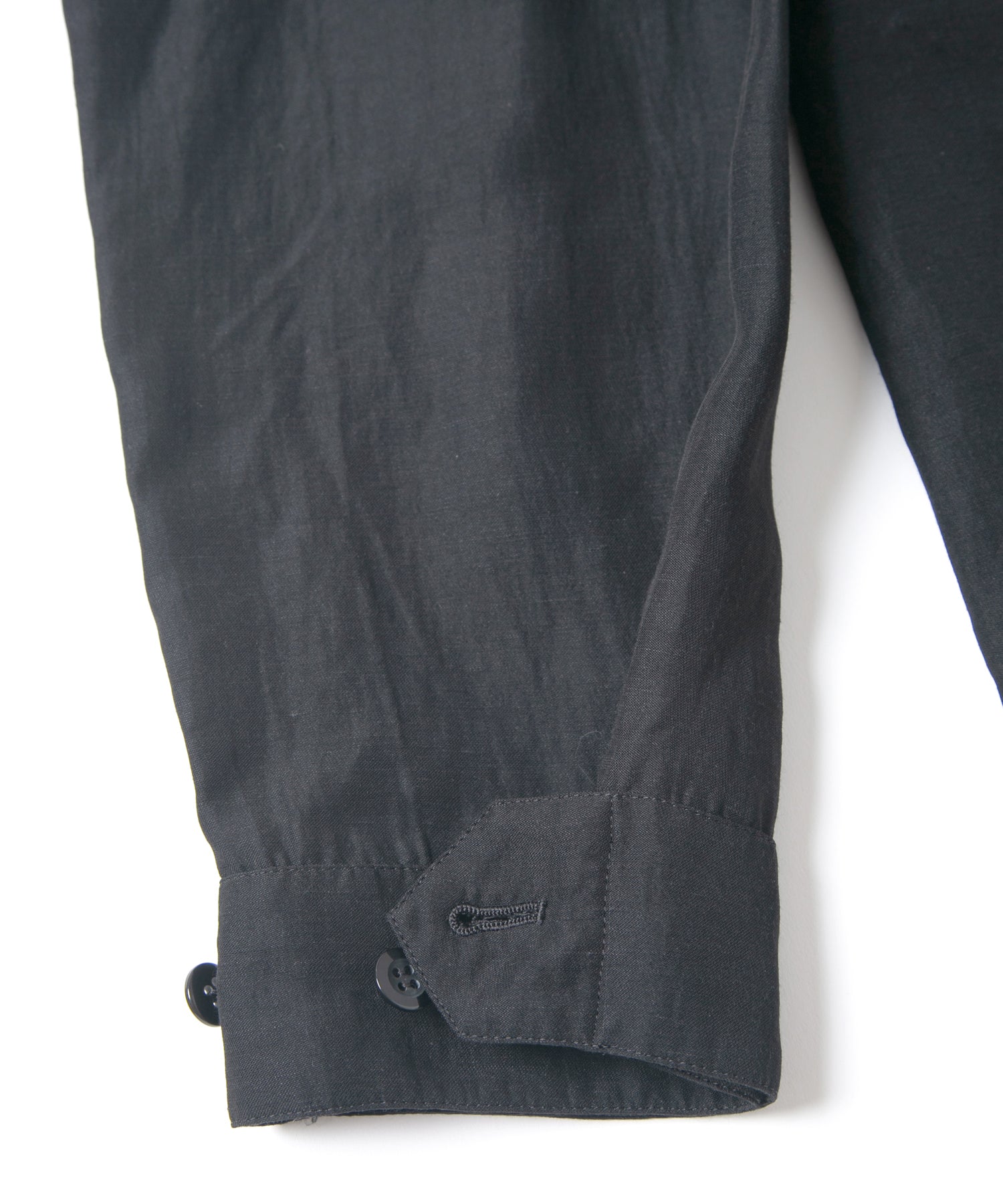 Load image into Gallery viewer, Washer Dyed Rayon&Linen Cloth Military Shirts Blouson - BLACK