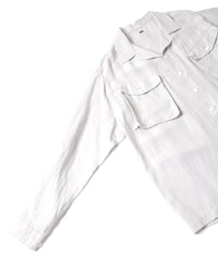 Load image into Gallery viewer, Washer Dyed Rayon&Linen Cloth Military Shirts Blouson - ASH