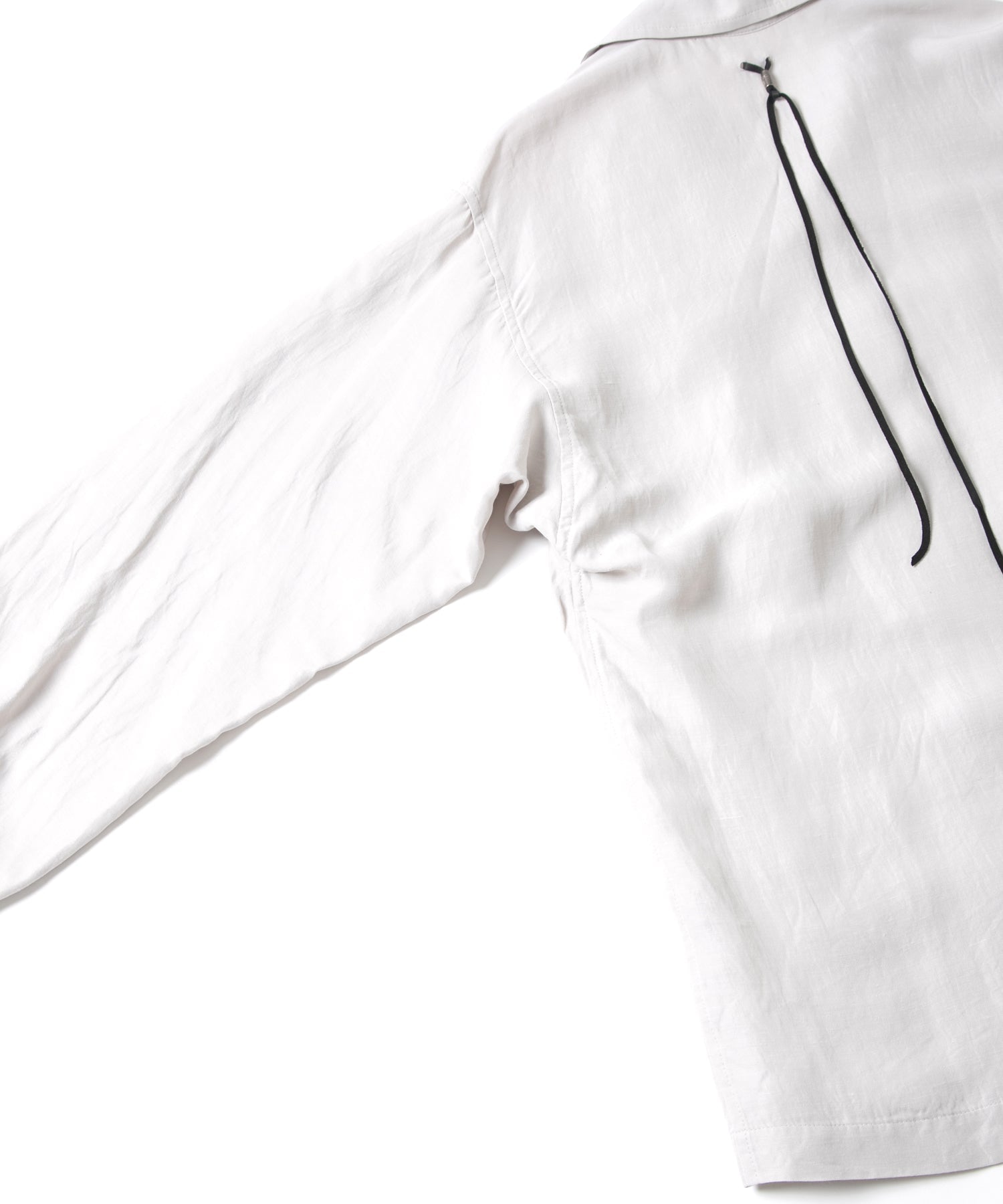 Load image into Gallery viewer, Washer Dyed Rayon&Linen Cloth Military Shirts Blouson - ASH
