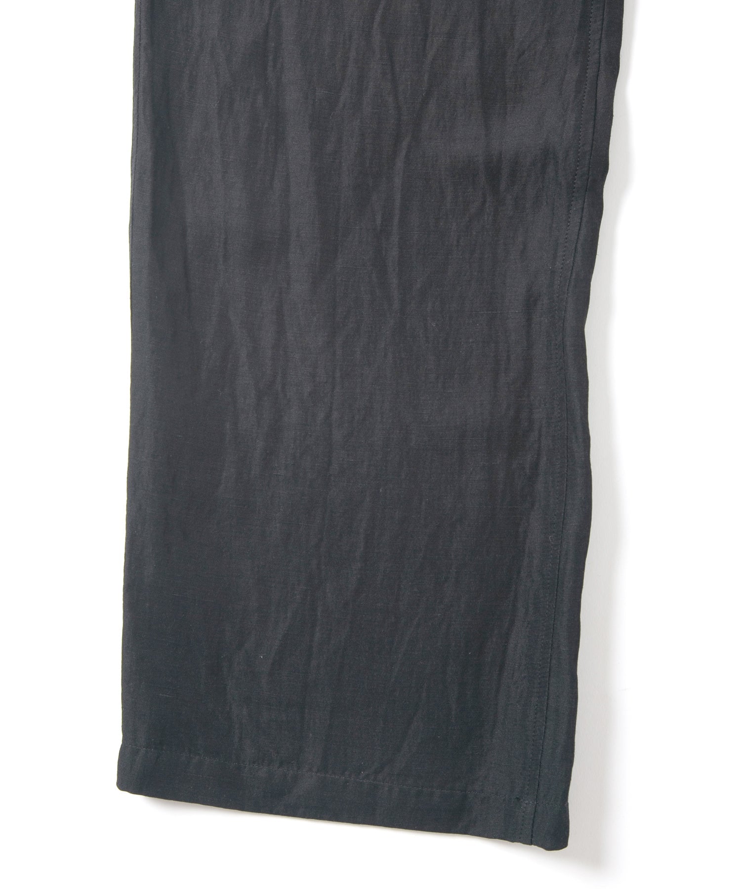 Load image into Gallery viewer, Washer Dyed Rayon&Linen Cloth Wide Pants - BLACK