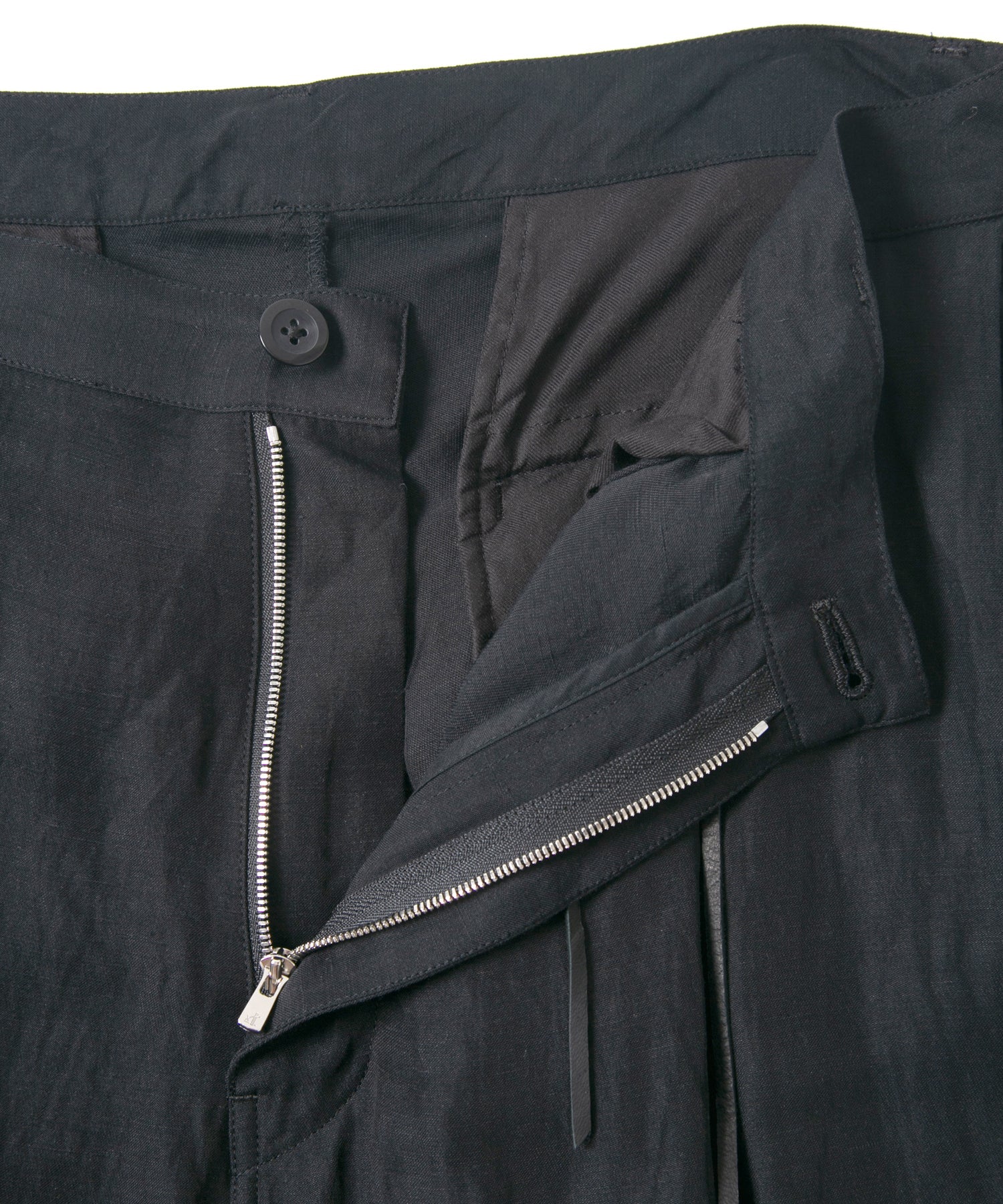 Load image into Gallery viewer, Washer Dyed Rayon&Linen Cloth Wide Pants - BLACK