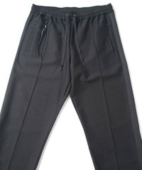 Load image into Gallery viewer, Polyester Cupra Nylon Jersey Track Tapered Pants - BLACK