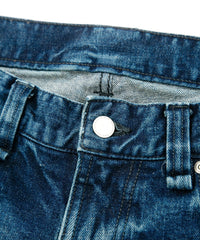 Load image into Gallery viewer, 12.5oz Organic Cotton Stretch Denim TIGHT JOE Tight Straight Used - INDIGO