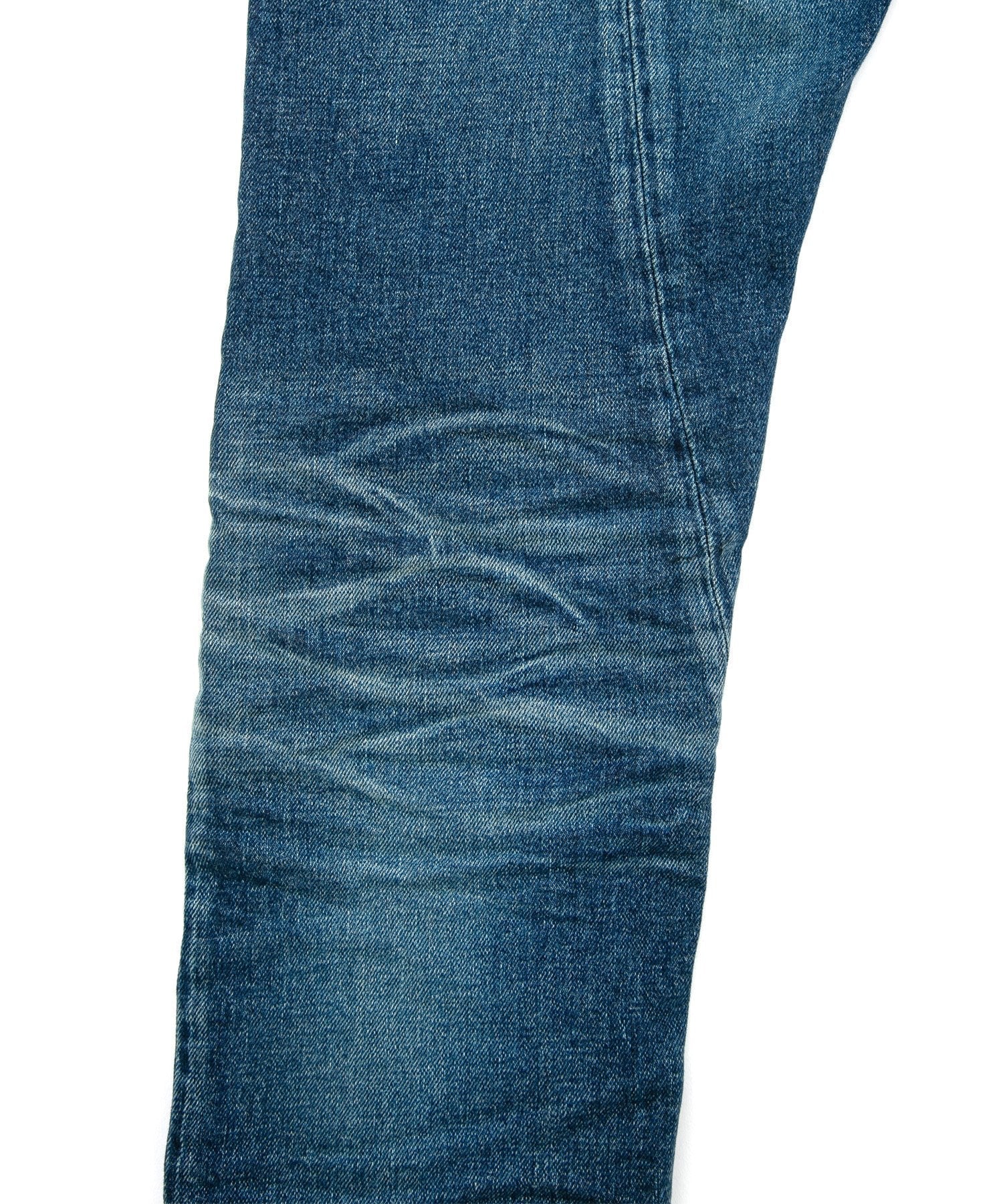 Load image into Gallery viewer, 12.5oz Organic Cotton Stretch Denim TIGHT JOE Tight Straight Used - INDIGO