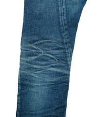 Load image into Gallery viewer, 12.5oz Organic Cotton Stretch Denim TIGHT JOE Tight Straight Used - INDIGO