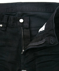 Load image into Gallery viewer, 11oz Organic Cotton Stretch Denim TIGHT JOE Tight Straight One Wash - BLACK