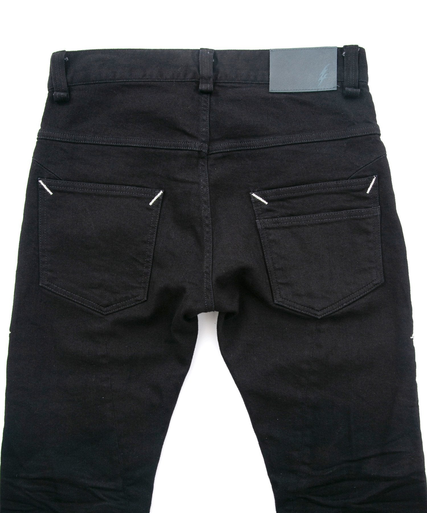 Load image into Gallery viewer, 11oz Organic Cotton Stretch Denim TIGHT JOE Tight Straight One Wash - BLACK