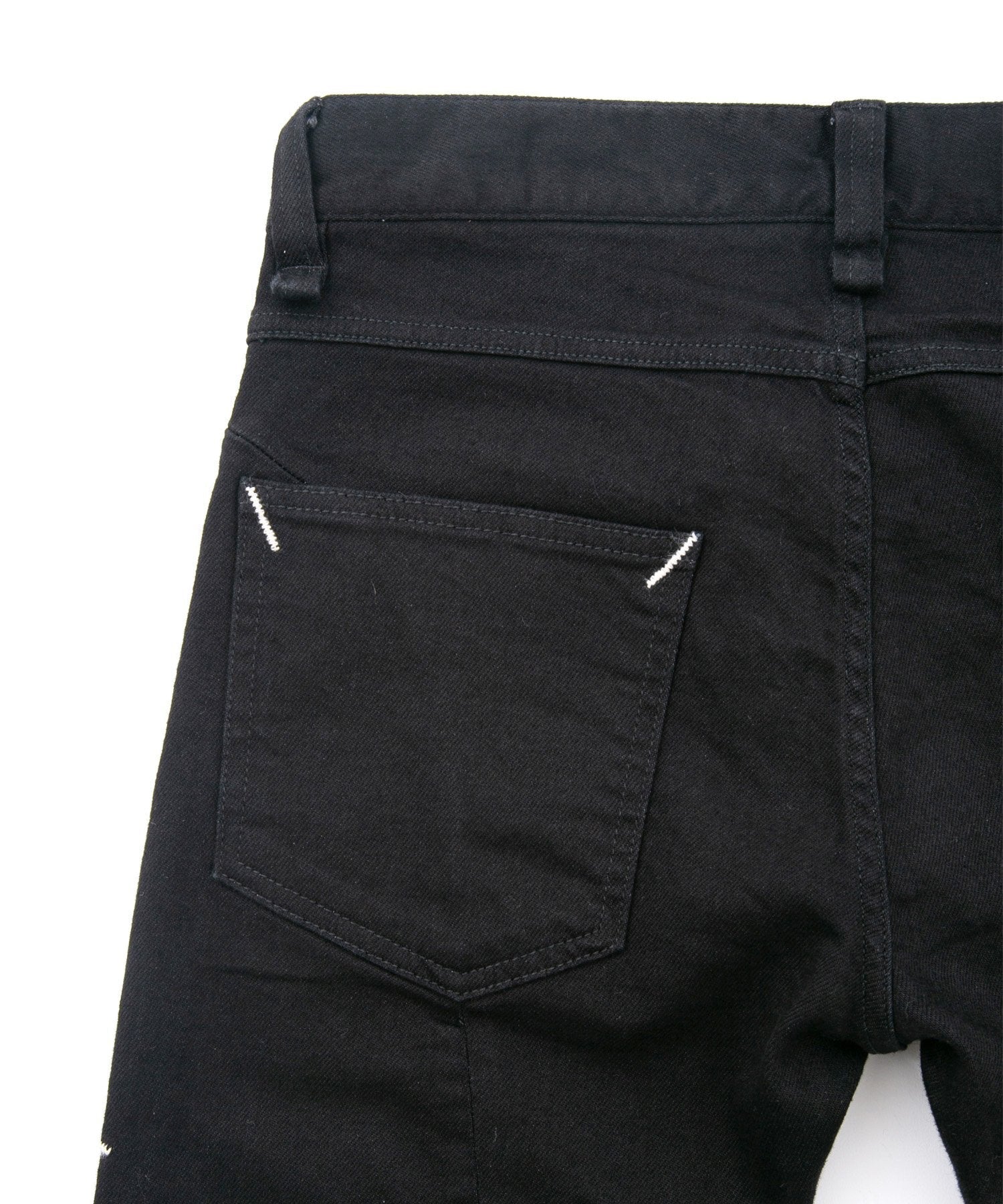 Load image into Gallery viewer, 11oz Organic Cotton Stretch Denim "SKINNY JOHN" Skinny Jeans ONE WASH - BLACK