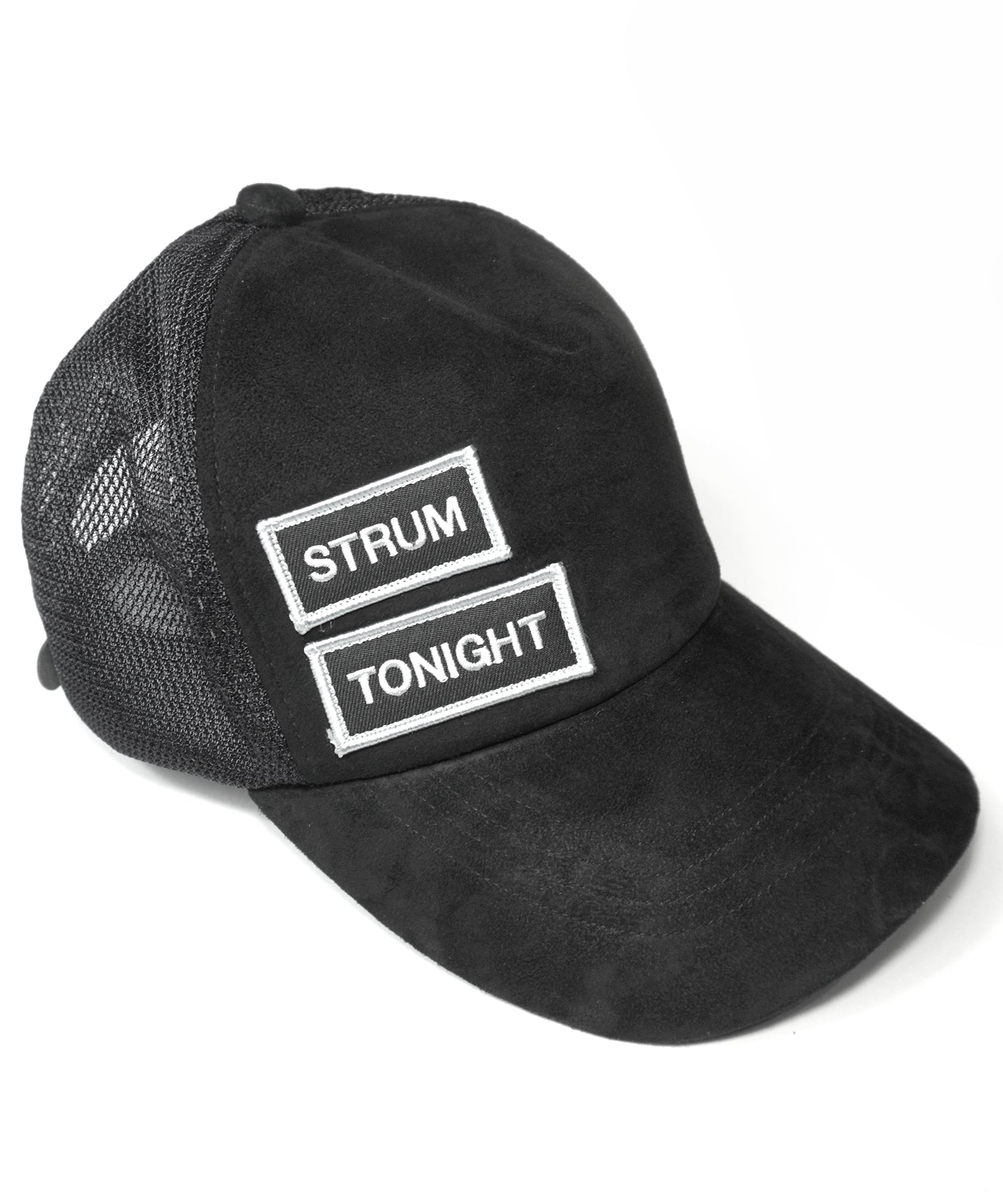 Load image into Gallery viewer, LEATHER MESH CAP - BLACK