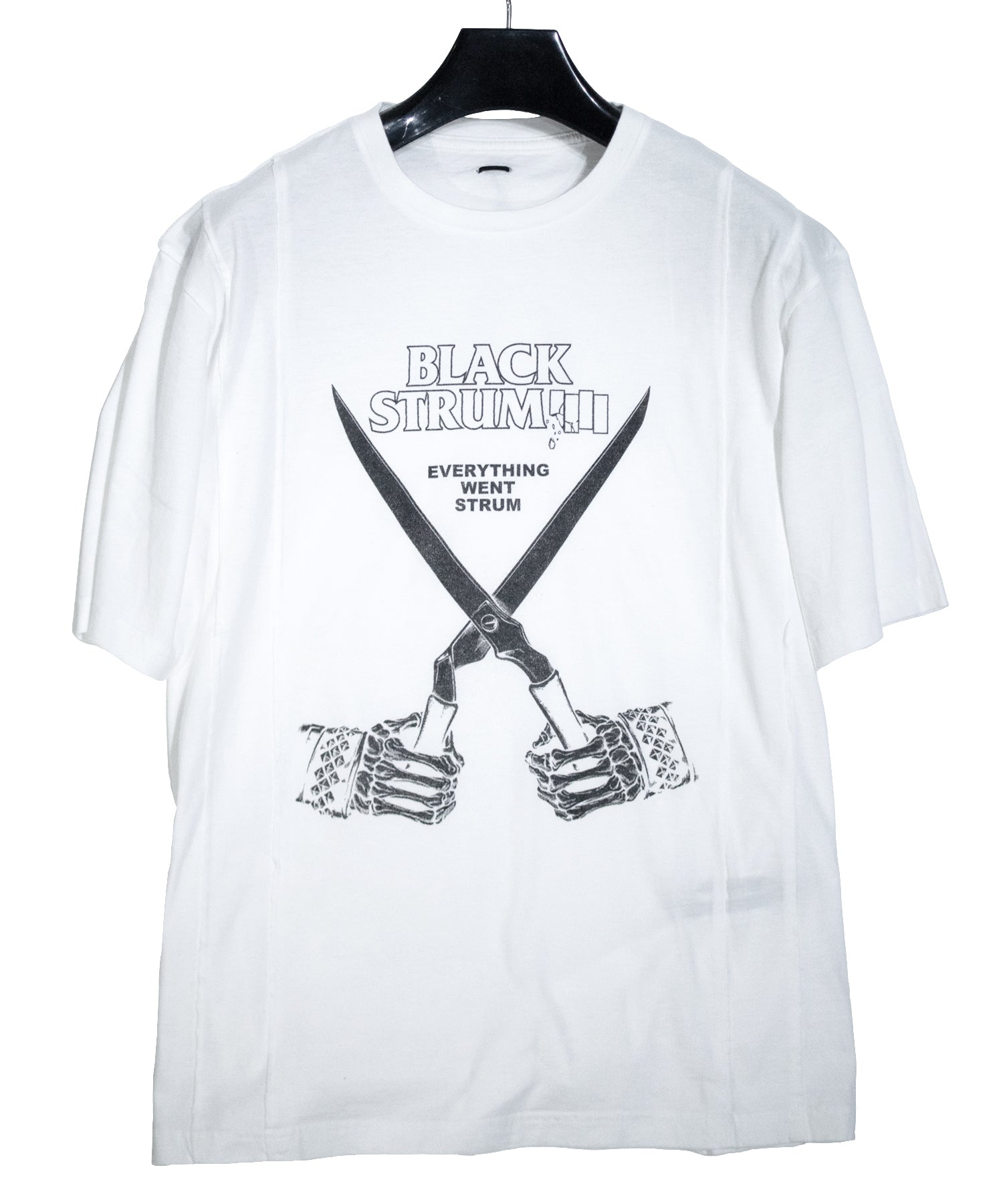 Load image into Gallery viewer, 【Flagship shop limited color】Natural Soft Cotton Oversize BLACK STRUM Crew Neck T-shirt - WHITE