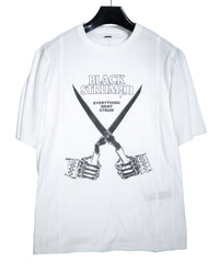 Load image into Gallery viewer, 【Flagship shop limited color】Natural Soft Cotton Oversize BLACK STRUM Crew Neck T-shirt - WHITE