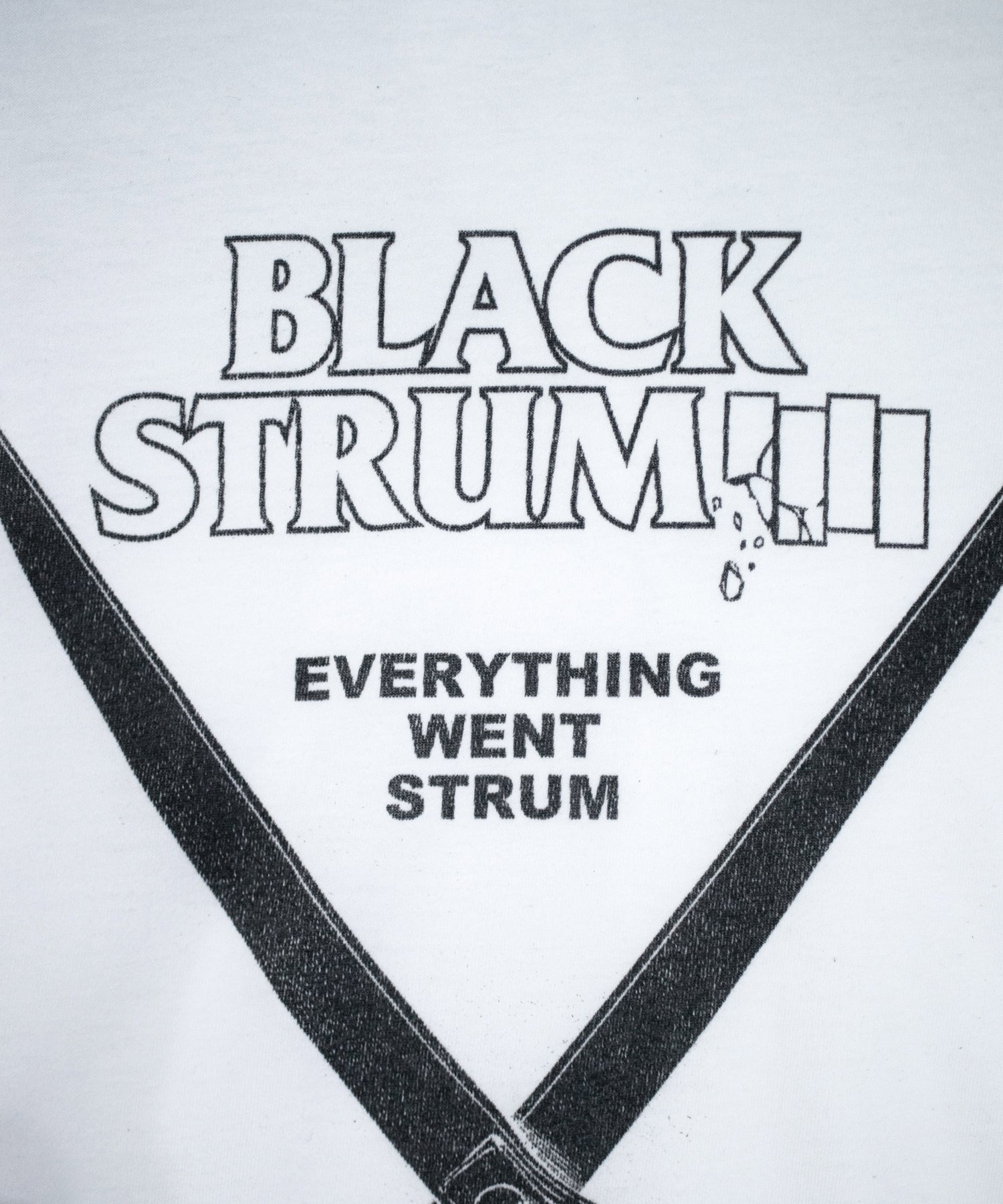 Load image into Gallery viewer, 【Flagship shop limited color】Natural Soft Cotton Oversize BLACK STRUM Crew Neck T-shirt - WHITE