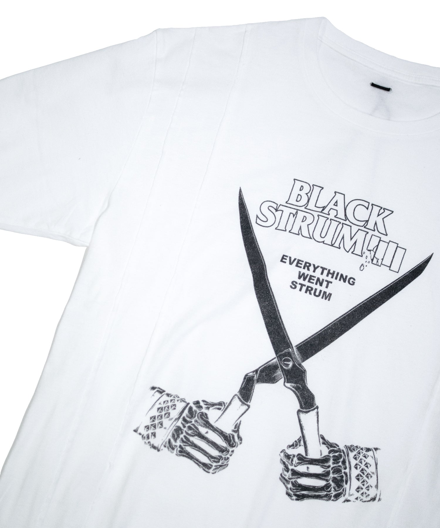 Load image into Gallery viewer, 【Flagship shop limited color】Natural Soft Cotton Oversize BLACK STRUM Crew Neck T-shirt - WHITE