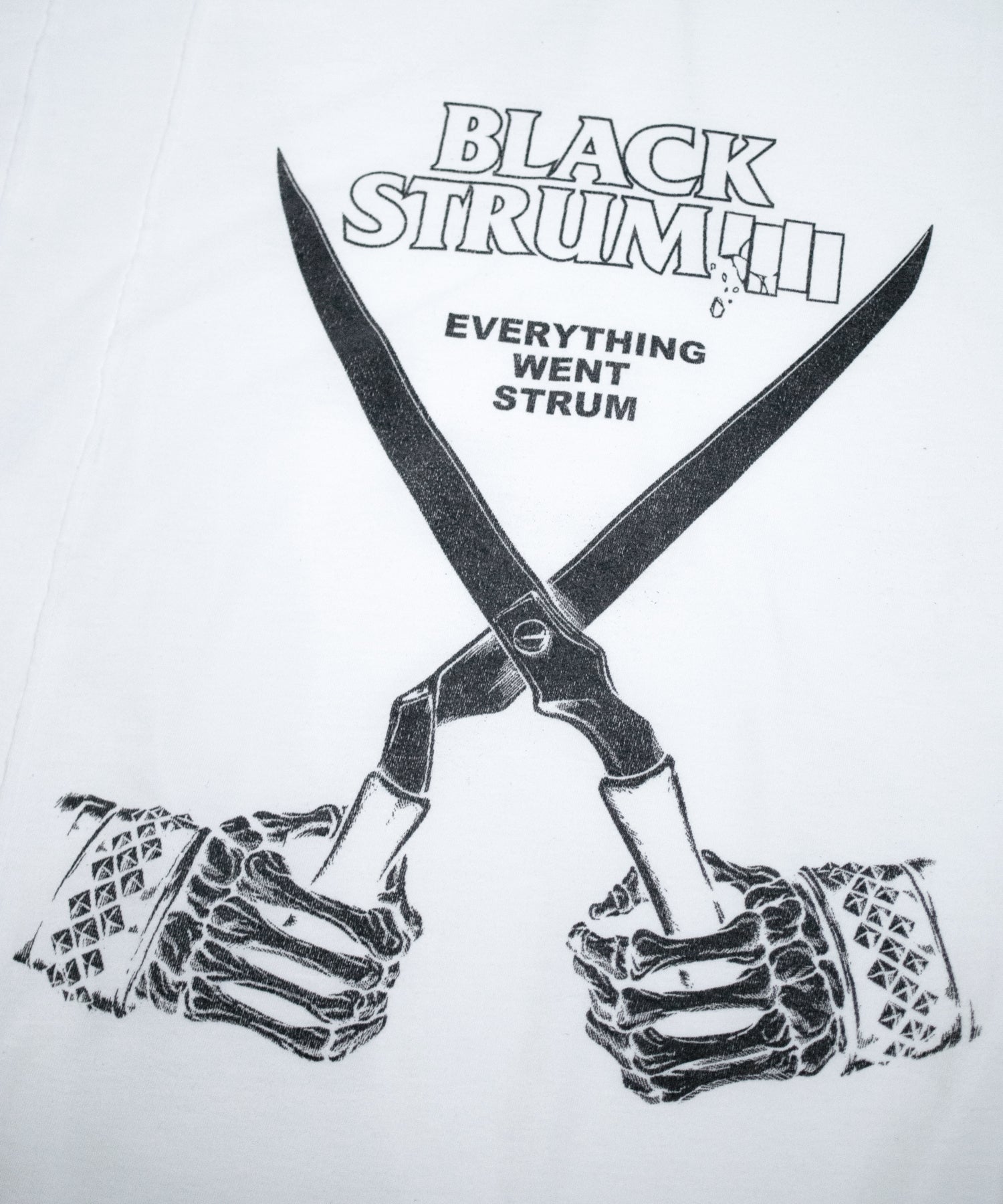 Load image into Gallery viewer, 【Flagship shop limited color】Natural Soft Cotton Oversize BLACK STRUM Crew Neck T-shirt - WHITE