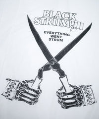 Load image into Gallery viewer, 【Flagship shop limited color】Natural Soft Cotton Oversize BLACK STRUM Crew Neck T-shirt - WHITE