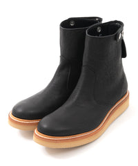 Load image into Gallery viewer, Pit Vegetable Full Tanned Shrank Horse hide Backzip Boots - BLACK