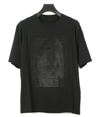 Load image into Gallery viewer, 30/- Natural soft jersey "FxxK THE WORLD" wide T-shirt (oversized) - BLACK