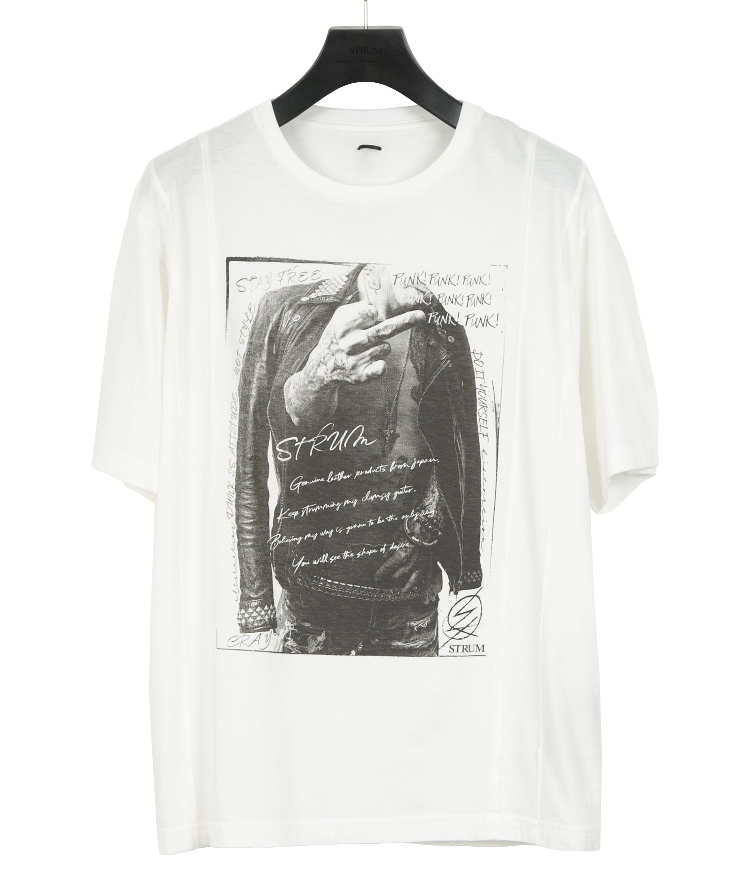 Load image into Gallery viewer, 30/- Natural soft jersey "FxxK THE WORLD" wide T-shirt (oversized) - WHITE