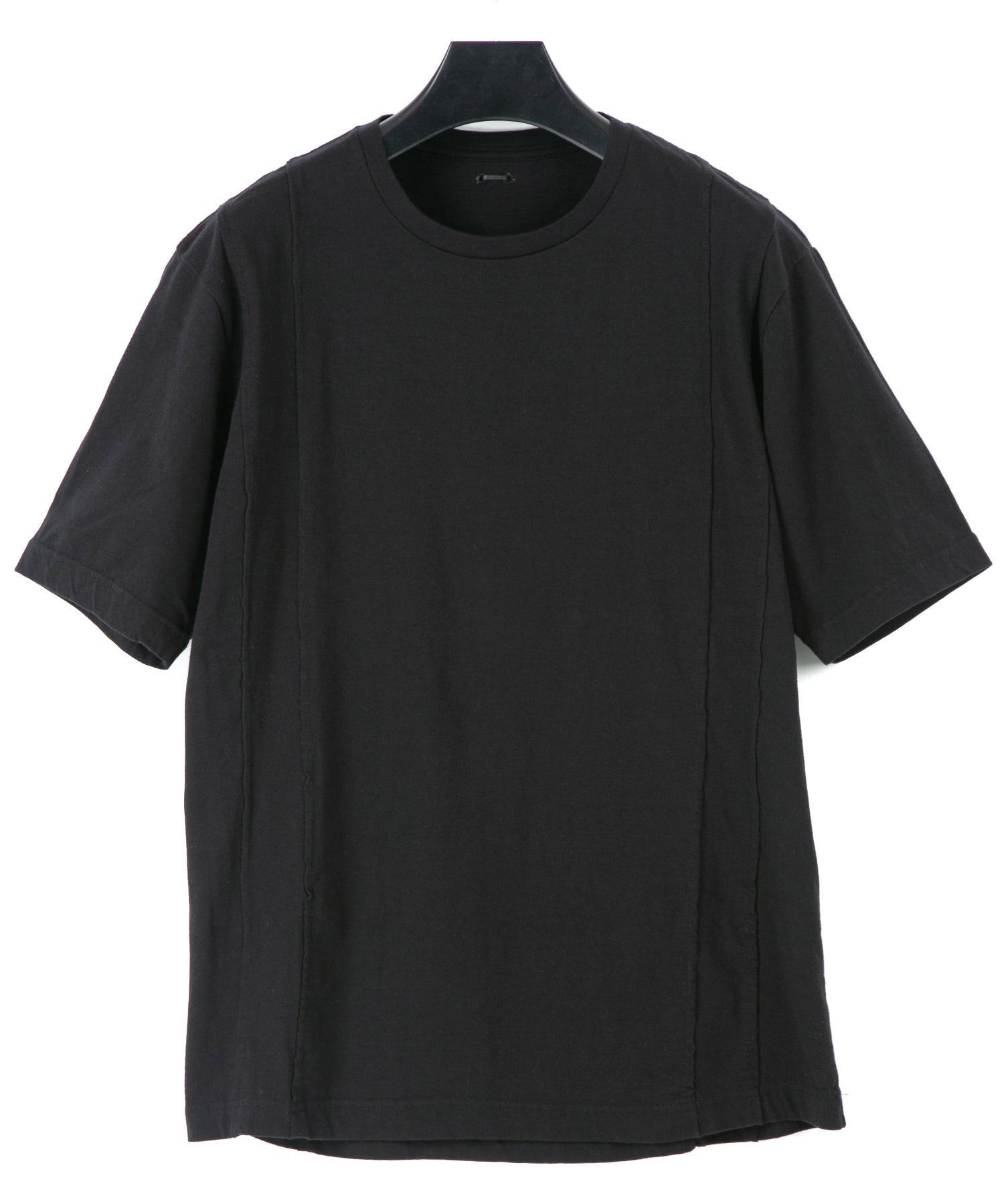 画像をギャラリービューアに読み込む, 30/- ナチュラルソフト天竺 ワイド Tシャツ(オーバーサイズ) - BLACK