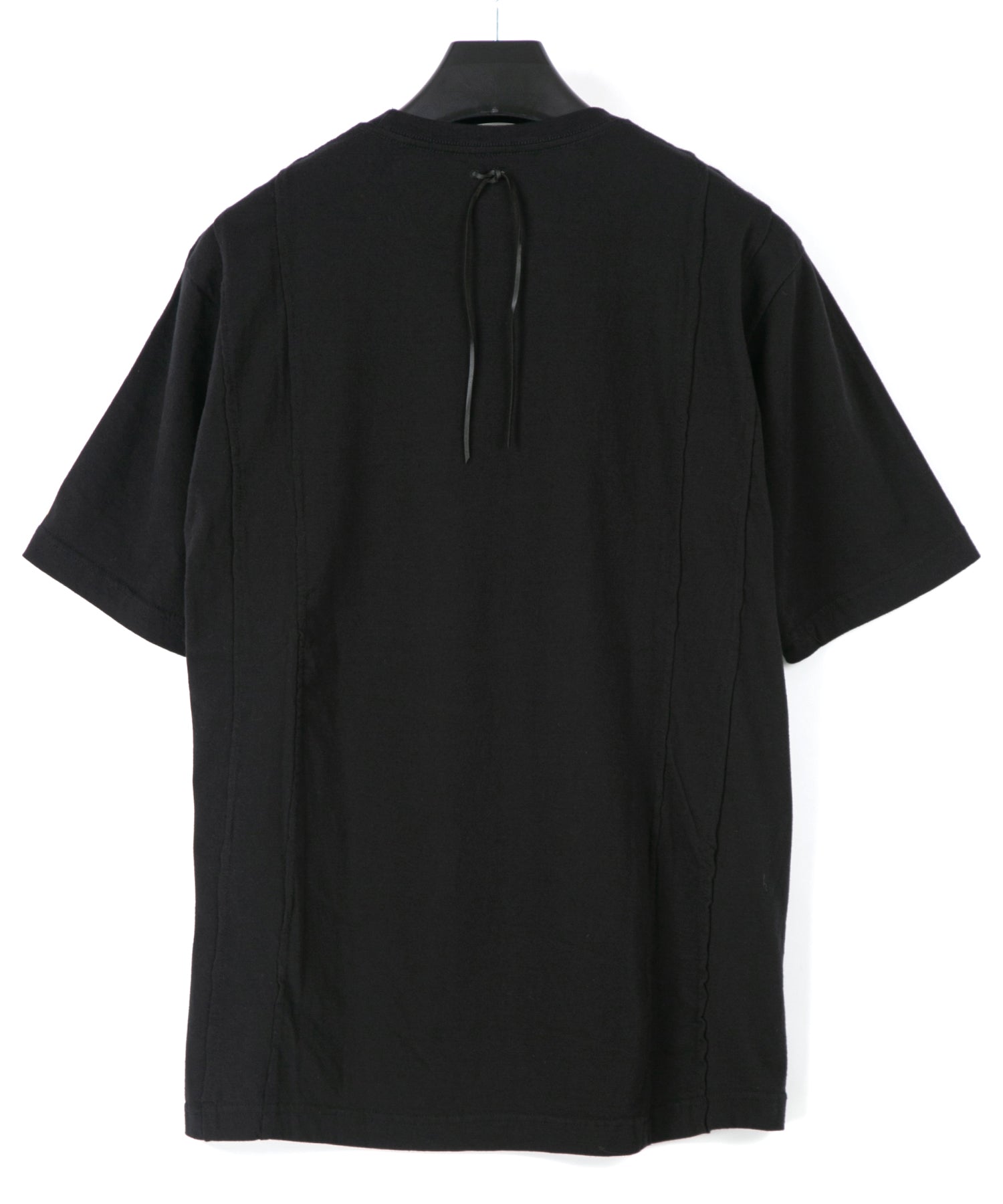 画像をギャラリービューアに読み込む, 30/- ナチュラルソフト天竺 ワイド Tシャツ(オーバーサイズ) - BLACK