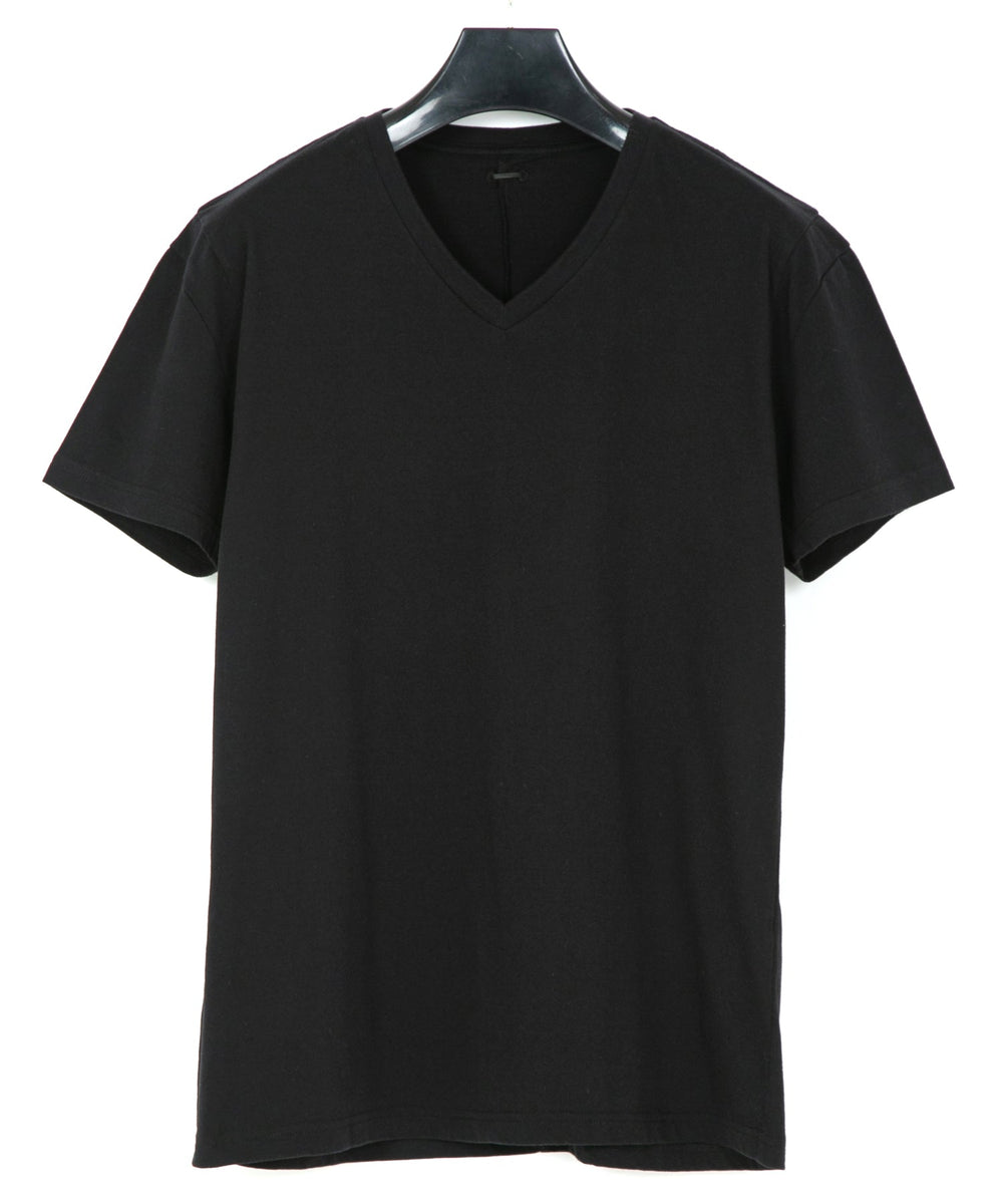 【新品タグ付き】FRAMeWORK ツイスト天竺VネックT ハイツイスト】天竺 カットオフ VネックTシャツ / 接触冷感