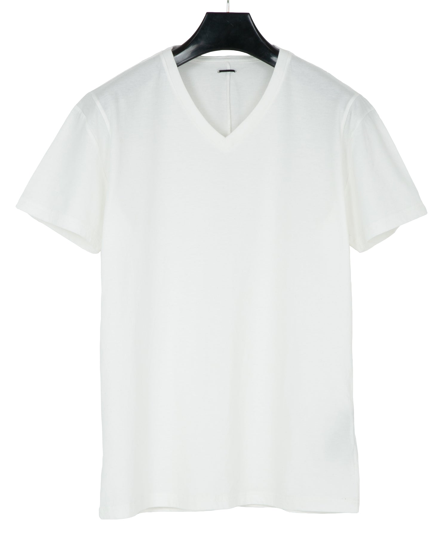 Load image into Gallery viewer, Natural Soft Cotton V neck T-shirt - WHITE