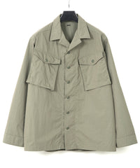 Load image into Gallery viewer, Washer Dyed Cotton & Nylon Weather Cloth Military Shirts Blouson - OLIVE