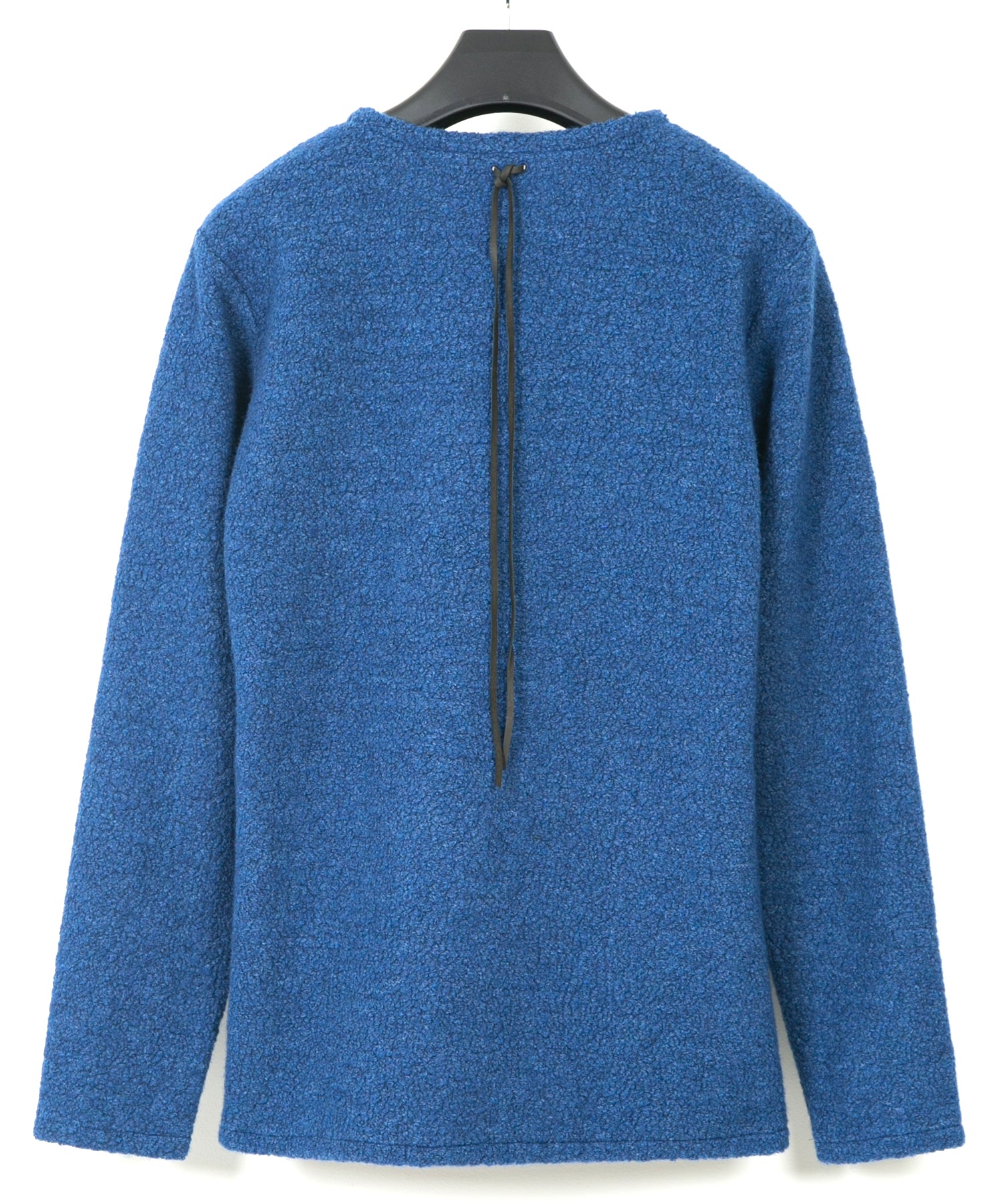Load image into Gallery viewer, Recycled Wool Teddy Fleece Crew Neck T-shirt - BLUE