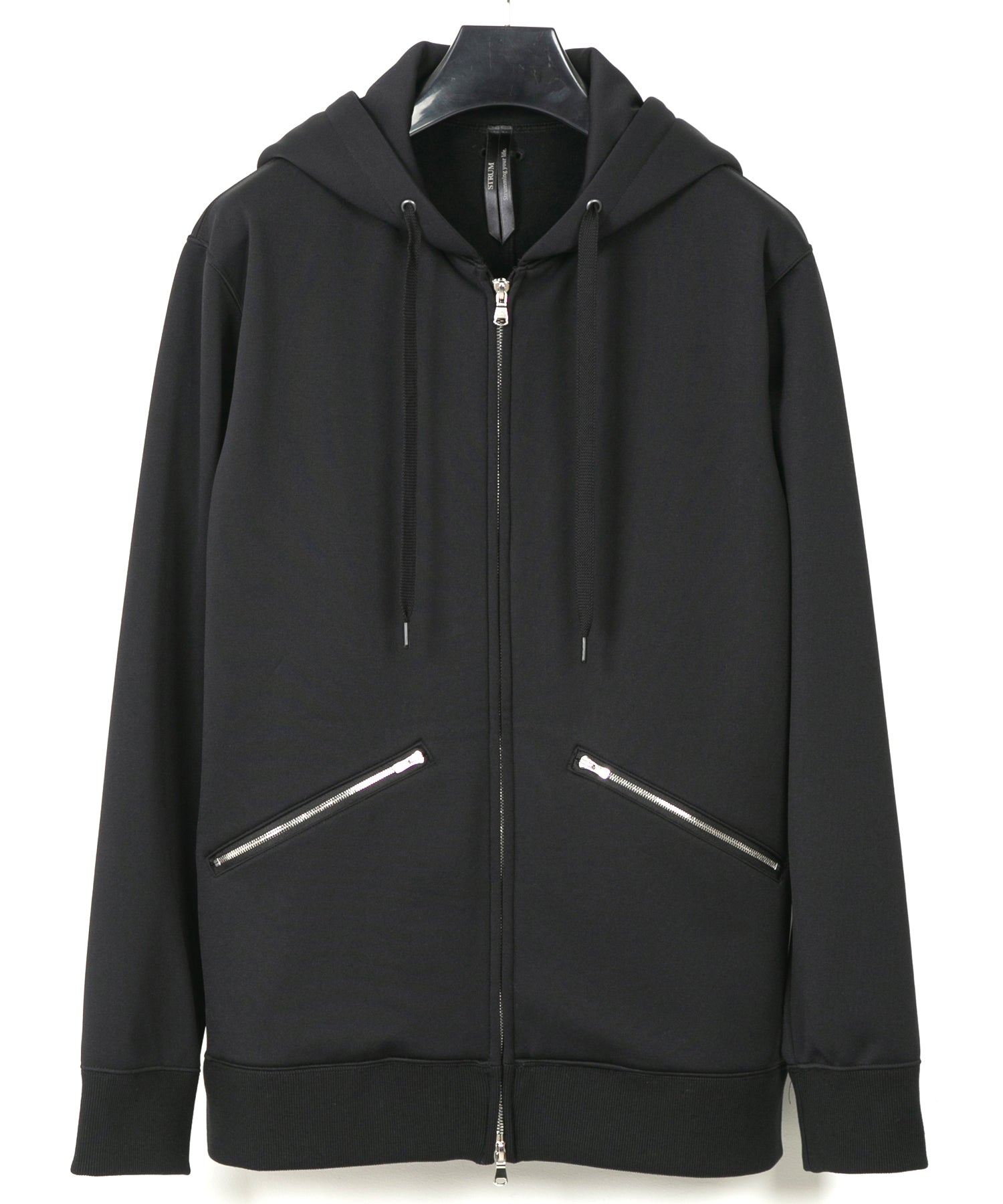 Load image into Gallery viewer, Fleece Lined CORDURA Jersey Zipup Hoodie - BLACK