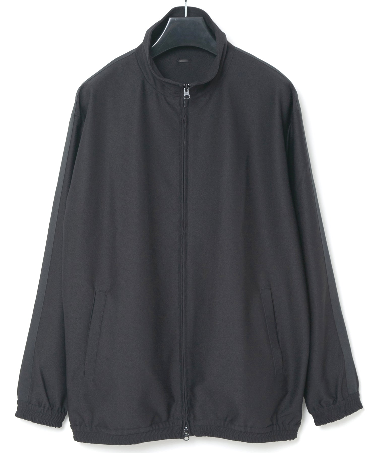 Load image into Gallery viewer, Polyester Cupra Nylon Jersey Track Jacket - BLACK