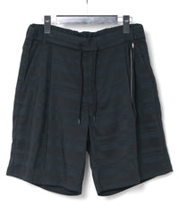Load image into Gallery viewer, Rayon Cotton Ramie Stripe Cloth Shorts - BLACK