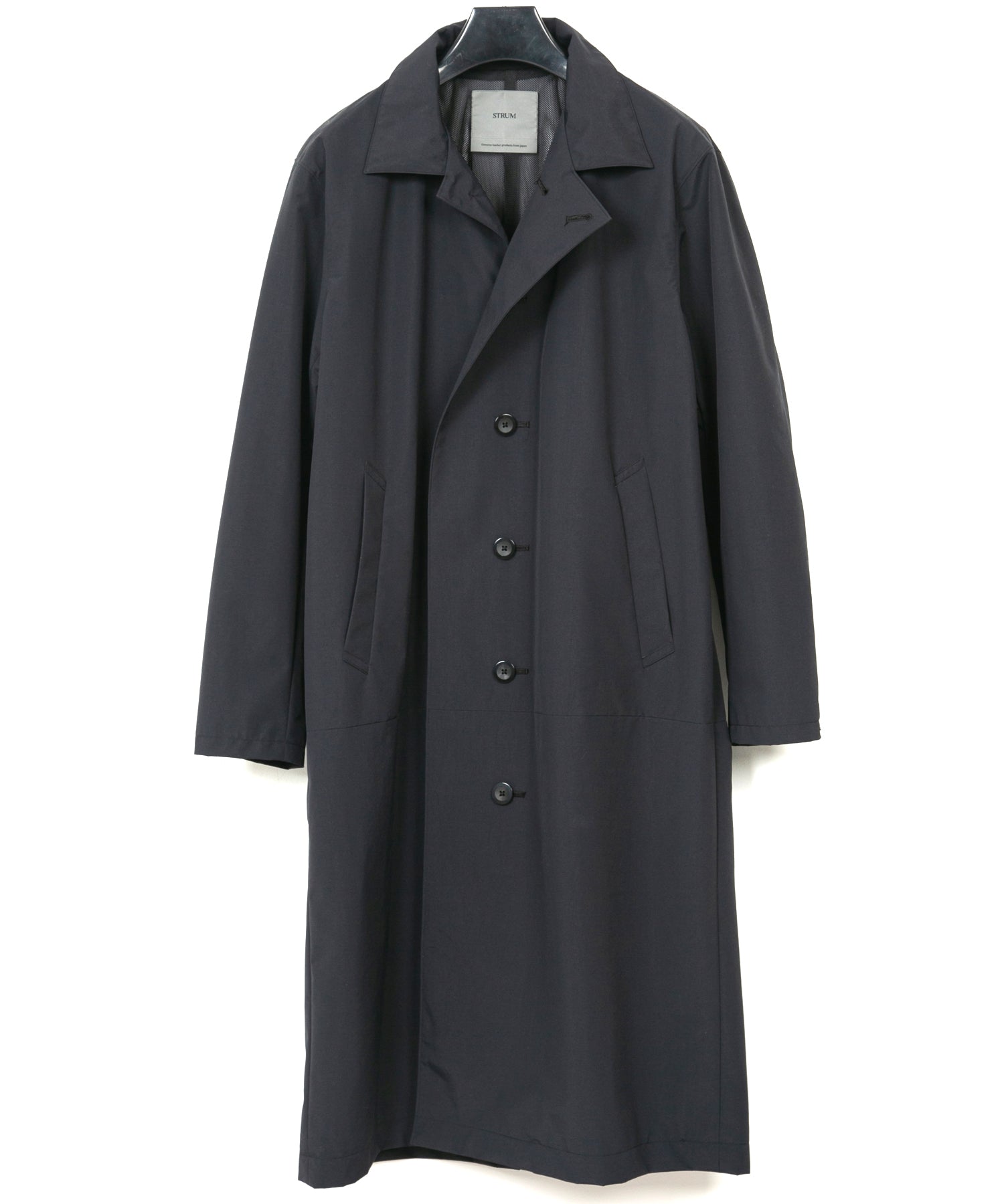 Load image into Gallery viewer, Three Layer Waterproof Taslan Taffeta Biker Long Coat - BLACK